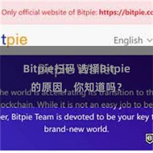 Bitpie扫码 选择Bitpie的原因，你知道吗？