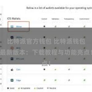 比特派官方钱包 比特派钱包最新版本：下载教程与功能亮点！