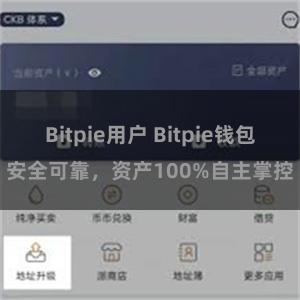 Bitpie用户 Bitpie钱包安全可靠，资产100%自主掌控