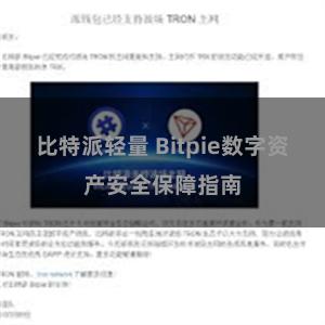 比特派轻量 Bitpie数字资产安全保障指南