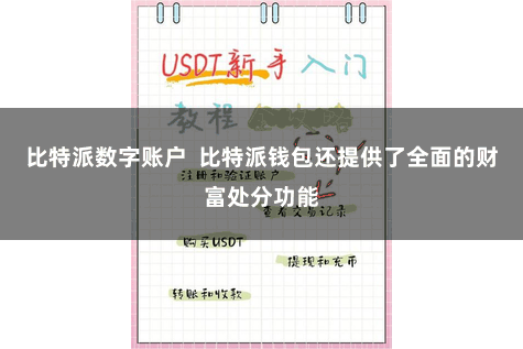 比特派数字账户  比特派钱包还提供了全面的财富处分功能