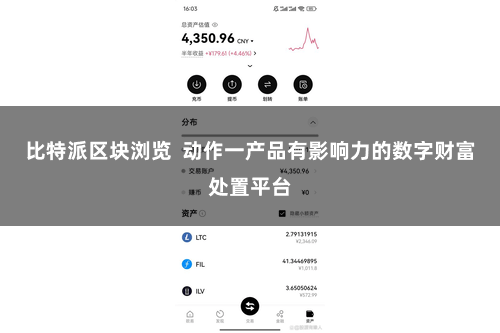 比特派区块浏览  动作一产品有影响力的数字财富处置平台