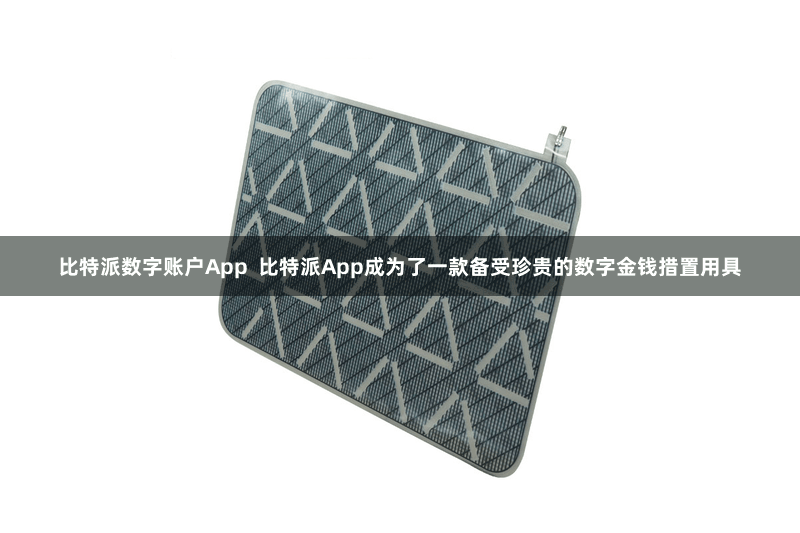 比特派数字账户App  比特派App成为了一款备受珍贵的数字金钱措置用具