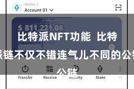 比特派NFT功能  比特派链不仅不错连气儿不同的公链