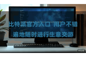 比特派官方入口  用户不错遍地随时进行生意交游